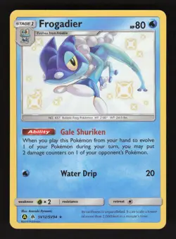 Frogadier SV12/SV94 Pokemon Hidden Fates Holo Card - Image 1