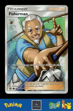 2019 Pokemon SM Hidden Fates SV83/SV94 Fisherman - Image 1