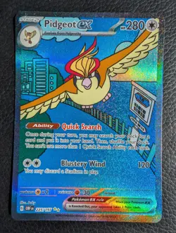 Pidgeot ex - 225/197 Obsidian Flames (Pokemon) Illustration Rare (HP) - Image 1