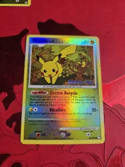 LP- Pikachu 94/123 Mysterious Treasures Reverse Holo Pokemon Card - Image 1