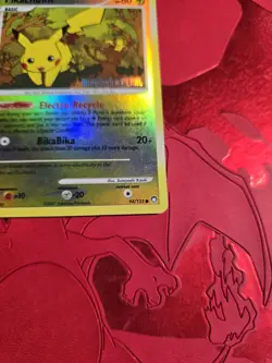 LP- Pikachu 94/123 Mysterious Treasures Reverse Holo Pokemon Card - Image 2