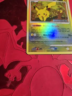 LP- Pikachu 94/123 Mysterious Treasures Reverse Holo Pokemon Card - Image 3