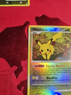 LP- Pikachu 94/123 Mysterious Treasures Reverse Holo Pokemon Card - Image 4