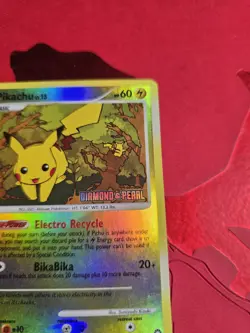 LP- Pikachu 94/123 Mysterious Treasures Reverse Holo Pokemon Card - Image 5