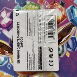 Team Rocket’s Zapdos 070/182 GameStop Promo Destined Rivals SEALED Pokemon - NM - Image 2