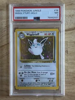 Pokemon TCG Wigglytuff Jungle 16/64 Holo Unlimited Holo Rare - Image 1