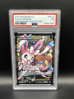 2016 Pokemon XY Gen. Radiant Collection #RC32 FA/Sylveon EX PSA 7 NM - Image 1