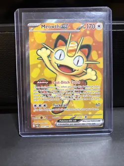 Meowth ex 107/088 FULL ART ULTRA RARE HOLO Perfect Order Me03 Pokemon English EN - Image 1