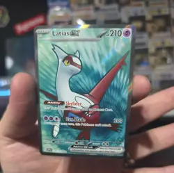 Latias EX Pokemon Surging Sparks 220/191 Ultra Rare Full Art Holo SV NM - Image 1