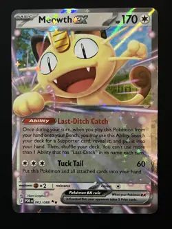 Meowth ex 062/088 Perfect Order NM Pokemon Double Rare - Image 1