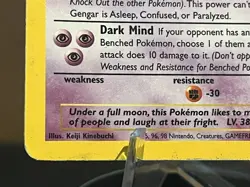 1999 Pokemon Gengar Fossil Holo 5/62 ROUGH - Image 5