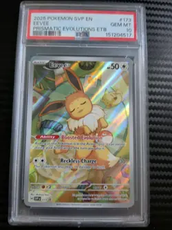 PSA 10 GEM MINT Eevee #173 Pokemon TCG Svp En-Sv Black Star Promo - Image 1