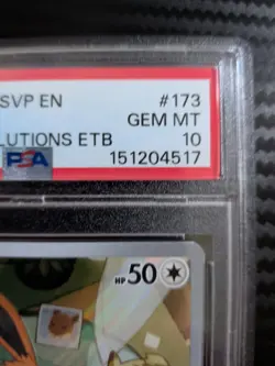 PSA 10 GEM MINT Eevee #173 Pokemon TCG Svp En-Sv Black Star Promo - Image 3