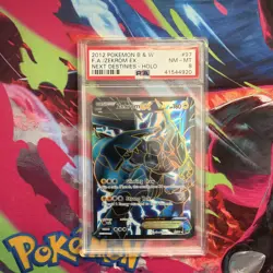 Zekrom EX Full Art 97/99 Black & White 2012 Pokemon Next Destinies PSA 8 NM-MT - Image 1