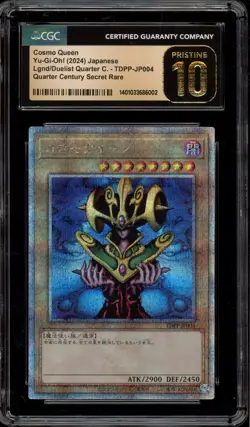 Yu-Gi-Oh! Cosmo Queen Quarter Century SEC JPN TDPP-JP004 CGC 10 Pristine - Image 1