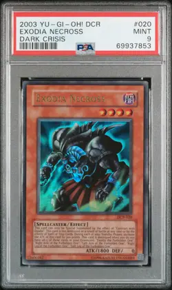 Exodia Necross DCR-020 Ultra Rare 1st Edition Yugioh PSA 9 *853 - Image 1
