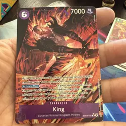 King (Alternate Art) EB04-031 One Piece OP-14 The Azure Sea's Seven Foil NM - Image 1