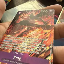 King (Alternate Art) EB04-031 One Piece OP-14 The Azure Sea's Seven Foil NM - Image 2
