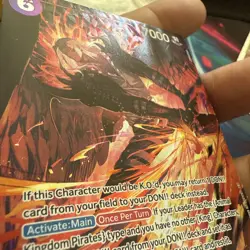King (Alternate Art) EB04-031 One Piece OP-14 The Azure Sea's Seven Foil NM - Image 3