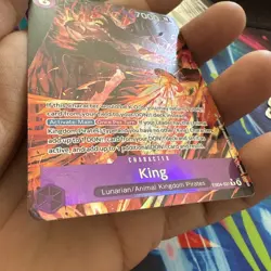 King (Alternate Art) EB04-031 One Piece OP-14 The Azure Sea's Seven Foil NM - Image 4