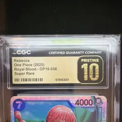 One Piece Rebecca Super Rare Foil Royal Blood OP10-058 CGC 10 Pristine - Image 3