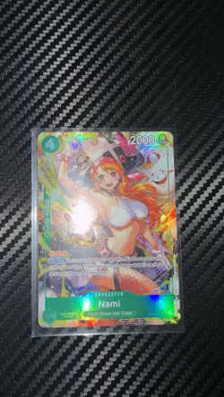English One Piece TCG Nami Alternate Art OP14-031 The Azure Sea's Seven Foil NM - Image 1