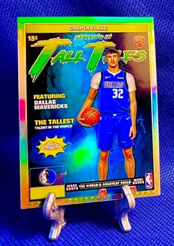 COOPER FLAGG 2025-26 Topps Chrome Tall Tales Silver Refractor RC TT-16 Grade it - Image 4