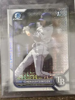 2022 Bowman Draft - Chrome Chandler Simpson #BDC-26 Asia Refractor (RC) - Image 1