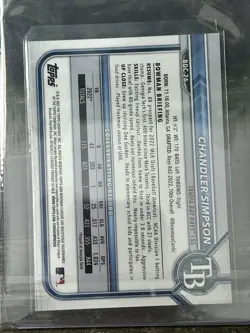 2022 Bowman Draft - Chrome Chandler Simpson #BDC-26 Asia Refractor (RC) - Image 2