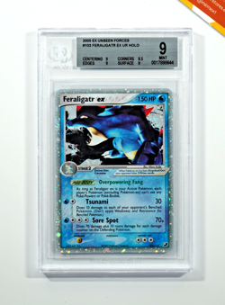 Pokemon BGS 9 Feraligatr Ex #103 Holo Ex Unseen Forces 2005 English - Image 1