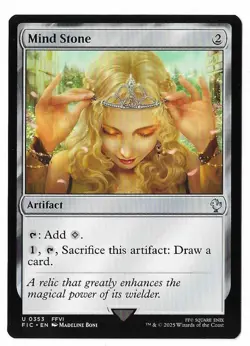 MTG Mind Stone Final Fantasy Commander (FIC) Uncommon Magic Card #0353 Unplayed - Image 1