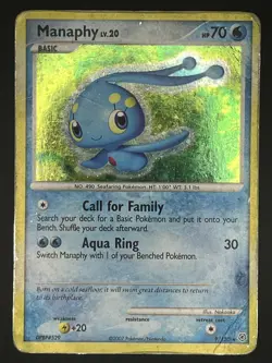 Manaphy - 9/130 - Holo Rare - Diamond & Pearl - Pokemon Card - Image 1