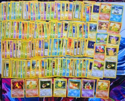Vintage Pokemon Card Lot WOTC Sets Era Fire 150+ MP - DMG Charmander Pikachu - Image 1