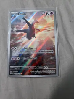 Latios 203/191 Sv08: Surging Sparks Illustration Rare Holo Pokemon Card - Image 1
