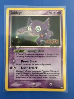 Pokemon Card - Reverse-Holo Sableye 22/108 EX Power Keepers *MP* Rare - Image 1