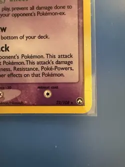 Pokemon Card - Reverse-Holo Sableye 22/108 EX Power Keepers *MP* Rare - Image 5