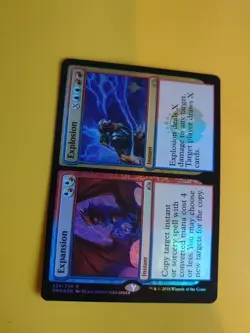 Expansion/Explosion FOIL GRN Instant rare MTG Card. - Image 4