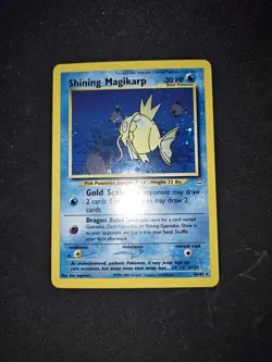 Pokemon TCG Shining Magikarp Neo Revelation Holo Card 66/64 MOUTH SWIRL LP/MP - Image 2
