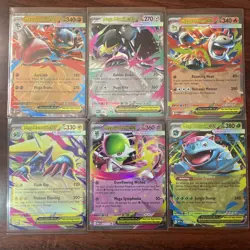 6 Pokemon Cards - Lucario Mawile Camerupt Manectric Gardevoir Venusaur Ex Mega - Image 1