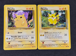 Pikachu 2 Card Vintage 1999 WOTC Base Jungle Lot Pokemon Card LP/NM - Image 1