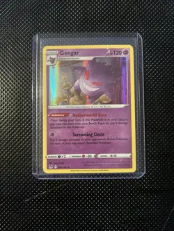 Pokemon TCG Gengar Holo Rare Card 066/196 Lost Origin - Image 1