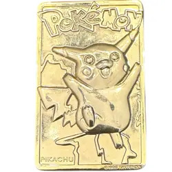 Pokemon Pikachu & Togepi 23K Gold Plated Trading Card 1999 Burger King Collector - Image 2