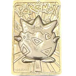 Pokemon Pikachu & Togepi 23K Gold Plated Trading Card 1999 Burger King Collector - Image 4