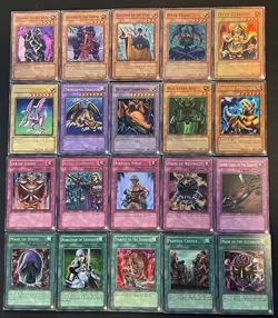 Yu-Gi-Oh! CCG 20 Vintage Card Lot LP Holo Rare 1st Editions and Unlimited - Image 1