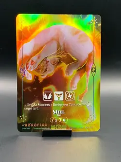 Miel Cat Gold Collector Serialized /100 Rise TCG Card Alpha Edition Kickstarter - Image 1