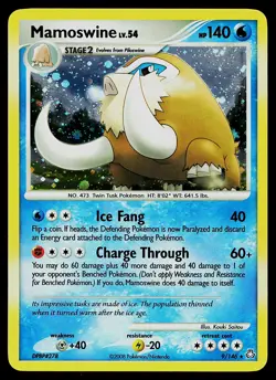 Pokemon Card - Mamoswine Legends Awakened 9/146 Holo Rare - Image 1
