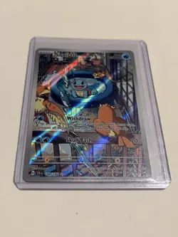 Pokemon Squirtle ir Art Rare Full Art Holo Card TCG Saboteri Very Clean🔥 - Image 1