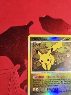 LP- Pikachu 94/123 Mysterious Treasures Reverse Holo Pokemon Card #2 - Image 4