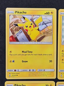Pikachu Sun & Moon 4 Card Lot 055/236, 66/236, 19/68, 28/73 Pokemon Card NM - Image 3