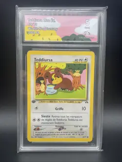 CARTE POKEMON : TEDDIURSA EDITION 1 65/75 -Collect Aura 5 - NEO DISCOVERY - Image 1